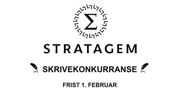 Bli med på Stratagems skrivekonkurranse og vinn 10 000 !
